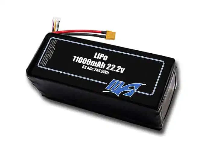 11000 6s 22.2v lithium polymer battery pack