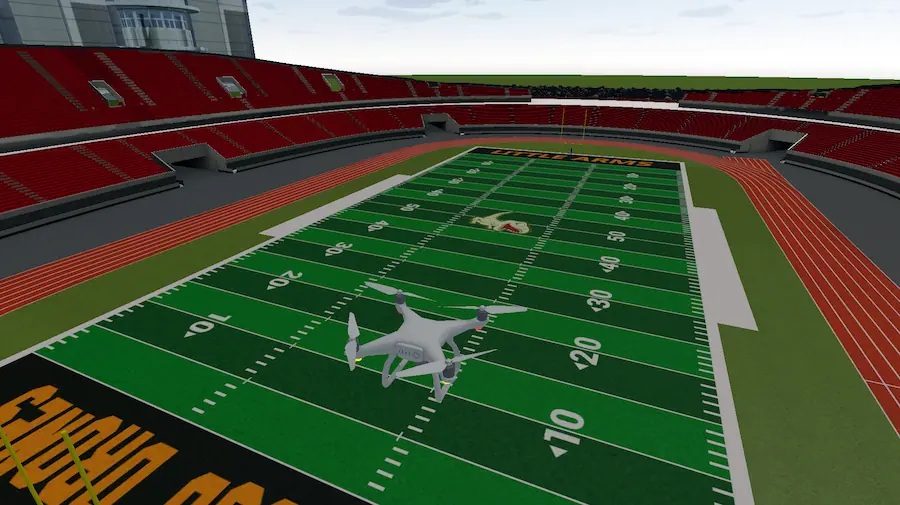 football stadium drone training modules