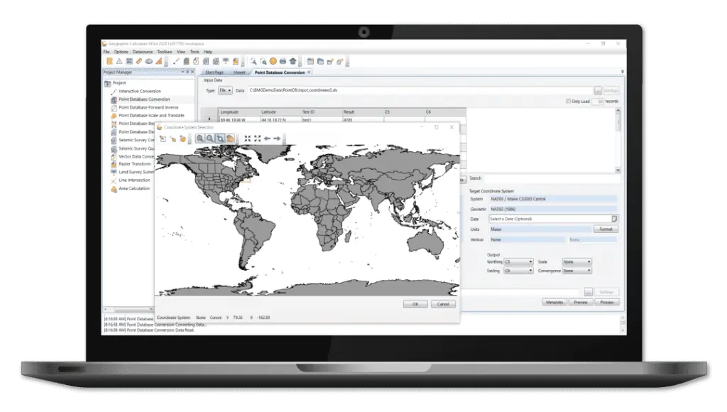 geographic calculator geodetic software for uav surveying e1634131925995 1024x580 1