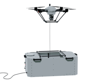 Khronos tethered drone-in-a-box system
