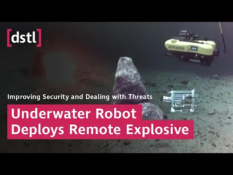 Underwater Robot Deploys Remote Explosive