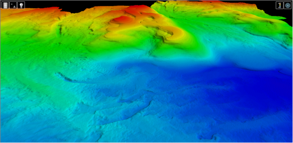3D Data Acquisition for Reservoir Completed with Multibeam Echosounder