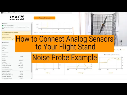 Connecting analog Sensors to Your Flight Stand | Noise Probe Example