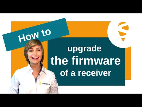 How to upgrade the firmware of a Septentrio receiver