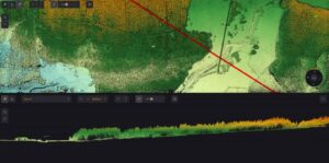 Cross section forestry Yellowscan