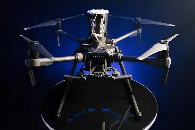 DJI M210 equipped with Drone Rescue Systems parachute technology