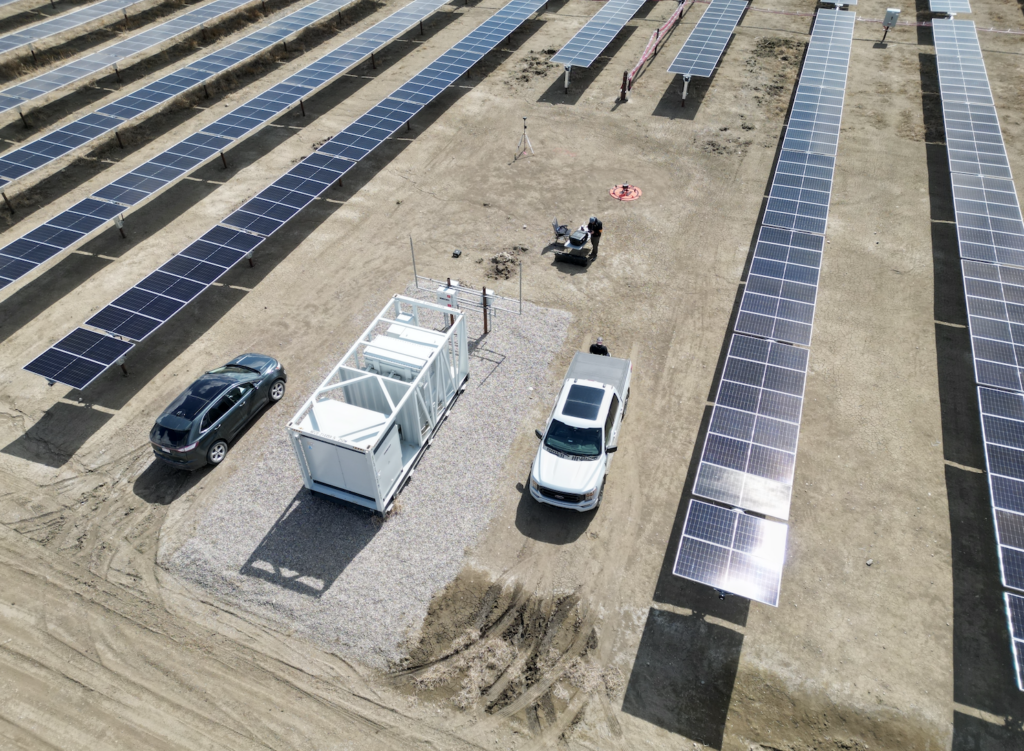 Drone inspection of a solar energy facility