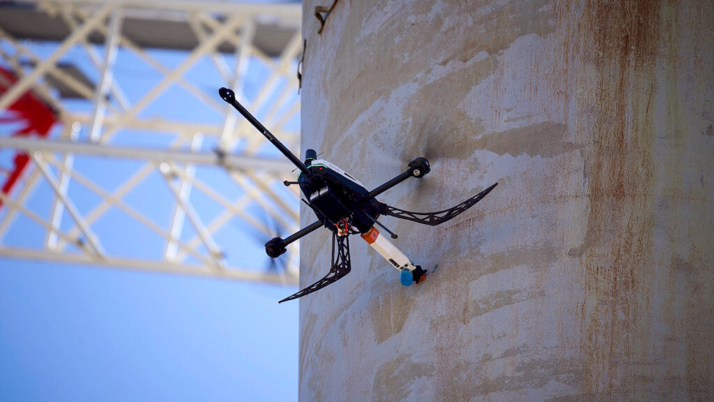 Drones for NDT inspections: Visual, Ultrasonic & Eddy Current Testing Methods