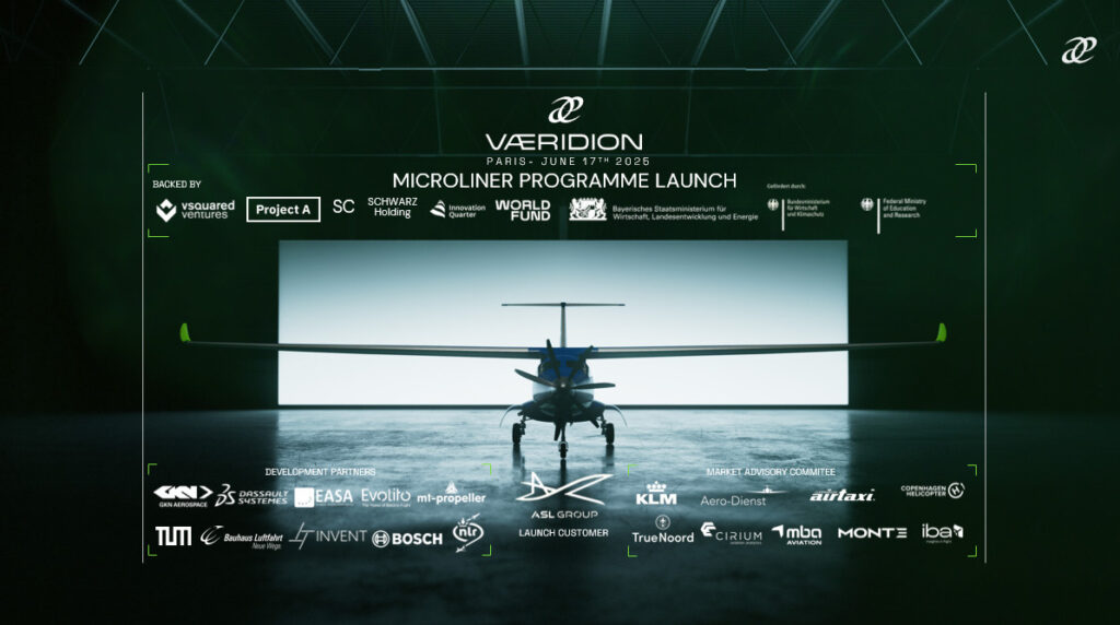 Evolito Collaborates with VÆRIDION on electric Propulsion System for Microliner
