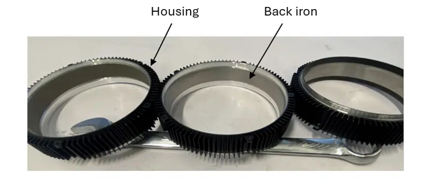 Fig. 6. Molding in frame.