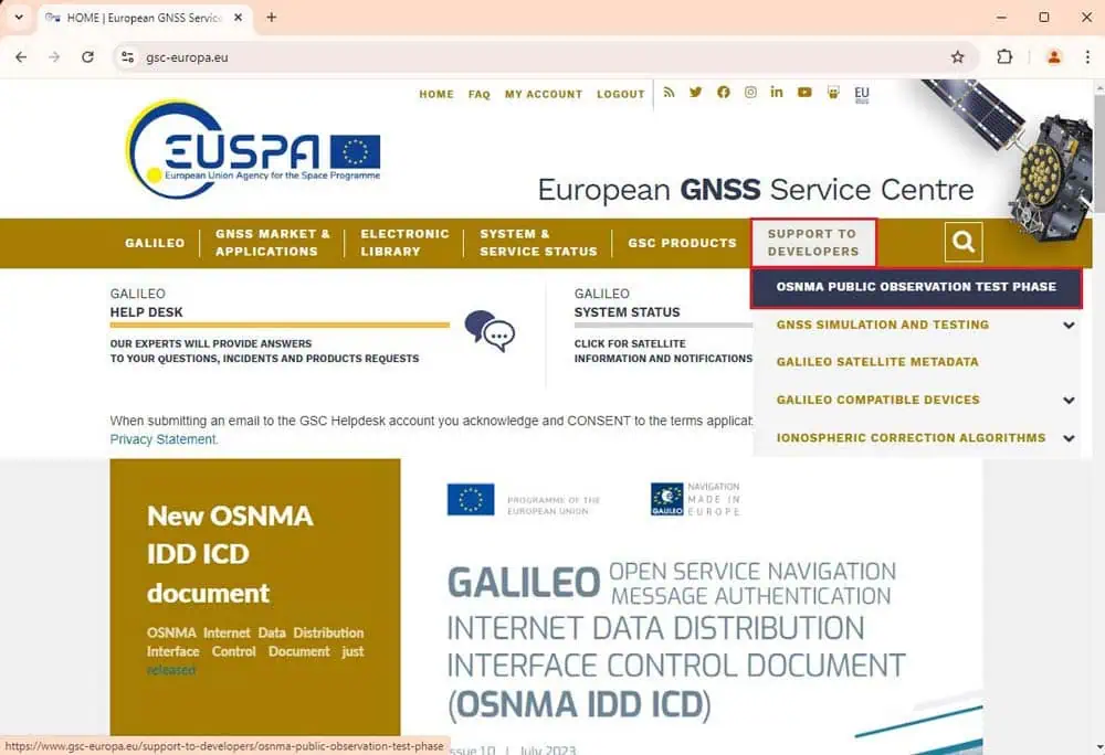 EUSPA registration