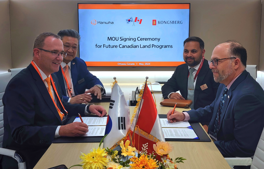 Kongsberg geospatial Collaborates with Hanwha on Canadian Defense initiatives