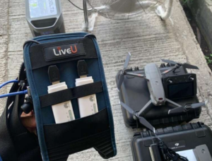 LiveU technology and drones for environmental protection