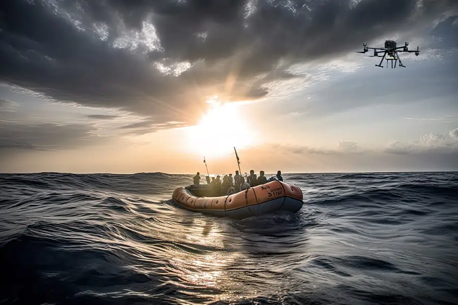 Leveraging UAV Technology too Combat Human Trafficking